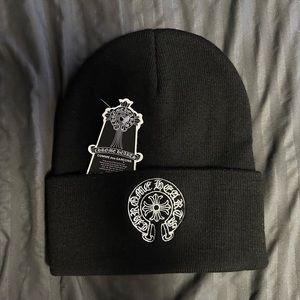 Chrome Hearts Embroided Beanie Comme Des Garcons One Size Black